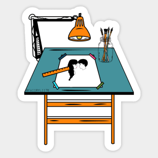 Drawing Desk Sticker